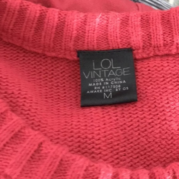 LOL Vintage Christmas Holiday Sweater Penguins - Picture 4 of 5